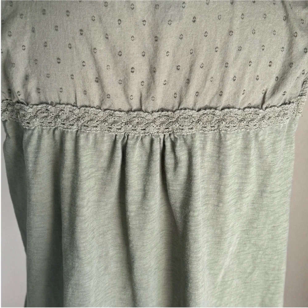 Style & Co Army Green Button Up Blouse - Picture 8 of 9
